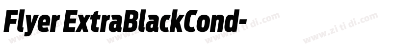 Flyer ExtraBlackCond字体转换